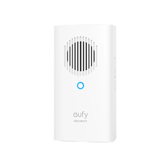Дополнительный Wi-Fi звонок eufy Security Chime для видеодомофонов E340/C30/C31: 8 мелодий, регулировка громкости, Белый Киев