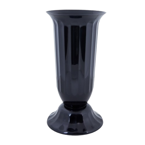 Вазон Флора з підставкою 51см чорний Алеана Житомир