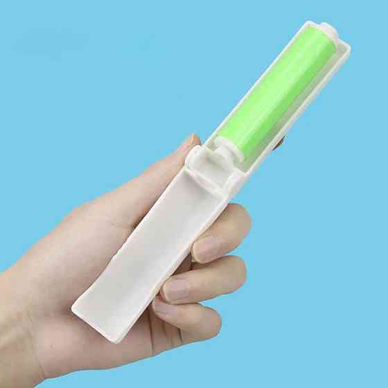 Валик силиконовый для чистки одежды от шерсти,многоразовый,липкий ролик, липучка для удаления волос и шерсти зелёный Кам'янець-Подільський