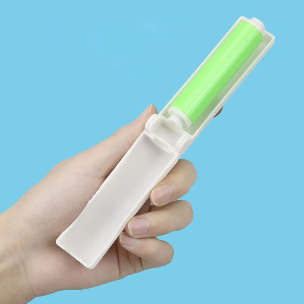 Валик силиконовый для чистки одежды от шерсти,многоразовый,липкий ролик, липучка для удаления волос и шерсти зелёный Каменец-Подольский - изображение 4