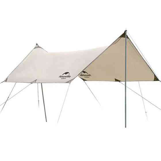 Тент для кемпінгу Naturehike Girder NH20TM006, 150D, 500*292 см, золотий (з двома стійками) Київ