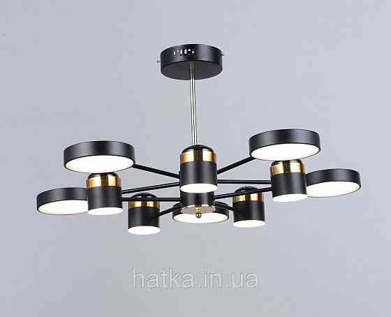 Люстра світлодіодна акрилова Sirius B YH1102/5+5 BK+FGD Київ