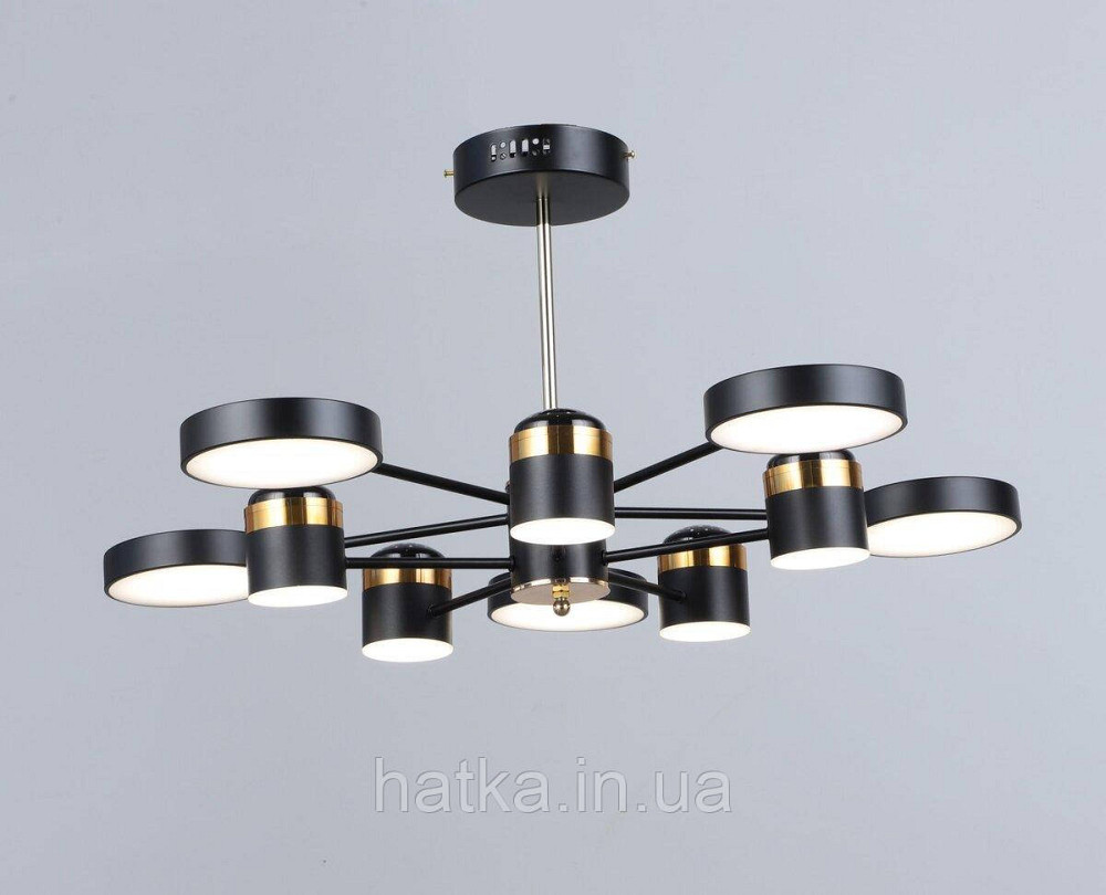 Люстра светодиодная акриловая Sirius B YH1102/5+5 BK+FGD Киев - изображение 1