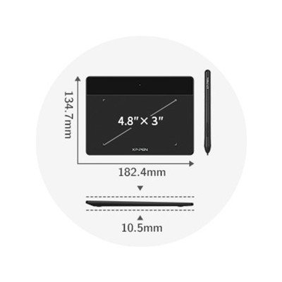 Графический планшет XP-Pen Deco Fun Black (Deco Fun XS_BK) Винница - изображение 8