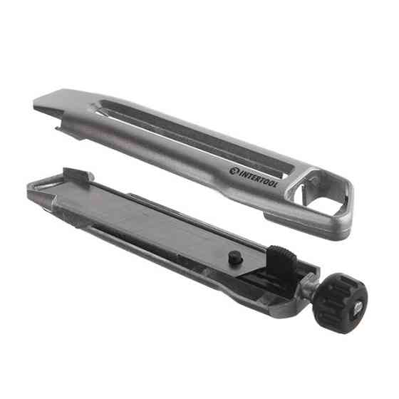 Нож сегментным 18 мм, металлический, усиленный, винтовая фиксация INTERTOOL HT-0512 Киев