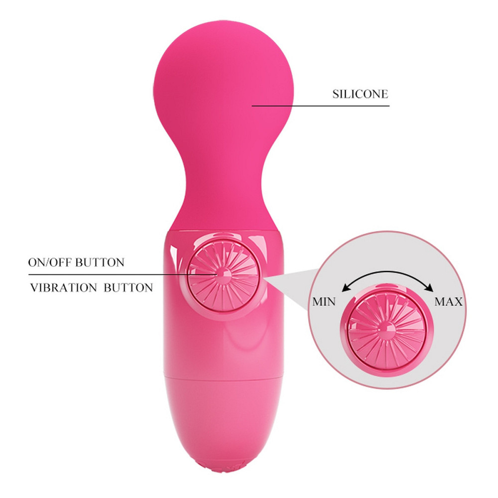 Міні-вібратор PRETTY LOVE Mini Stick, силіконовий, рожевий, USB-заряджання Sex Aura Київ - фото 8