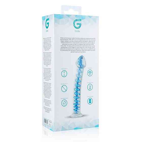 Скляний дилдо Gildo Glass Dildo No. 4, для точки G та простати Sex Aura Київ