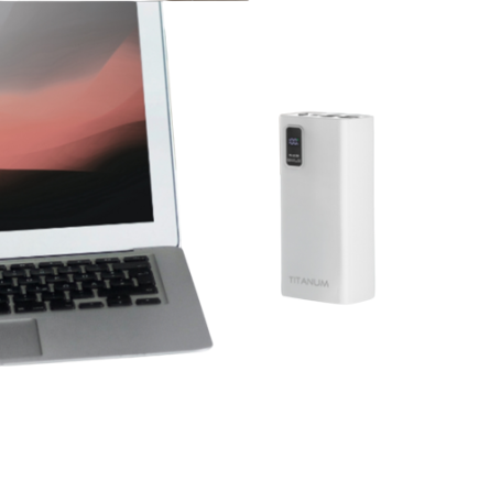 Павербанк 30000mAh Titanum TPB-728S-W 22,5W QC+PD білий Житомир