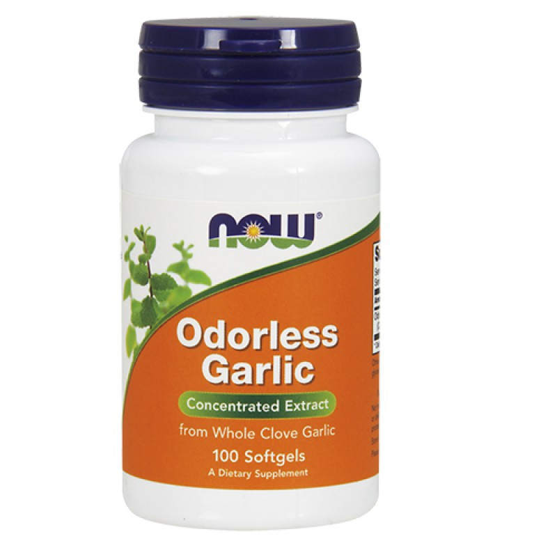 Экстракт чеснока Now Odorless Garlic 100 softgels Луцк - изображение 1