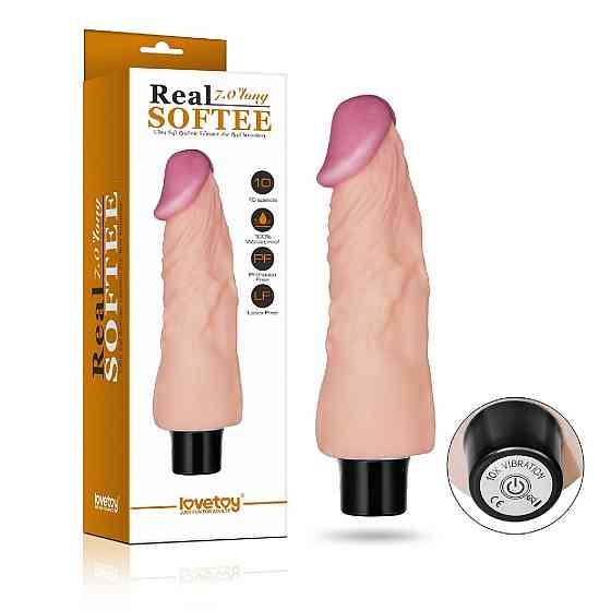 Вібромасажер DILDO 7 REAL SOFTEE Sex Aura Київ