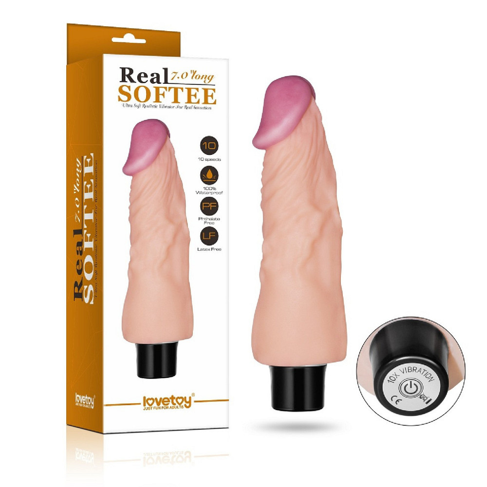 Вібромасажер DILDO 7 REAL SOFTEE Sex Aura Київ - фото 2