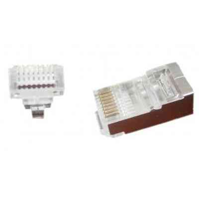 Коннектор RJ45 cat.5e FTP 8P8C * 10 (наскрізні отв., позолоч. конт.) Cablexpert (LC-PTF-01/10) Винница