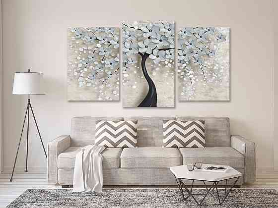 Модульная картина в гостиную / спальню Квіткове дерево  Art-629_3 Киев