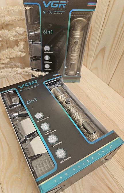 Професійний набір Vgr 106 тример машинка бритва стрижка металевий. Киев - изображение 3