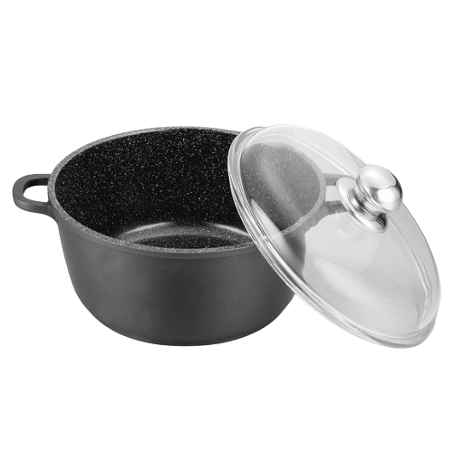 Каструля 5,8л скляна кришка MR-4628C Maestro Житомир - фото 4