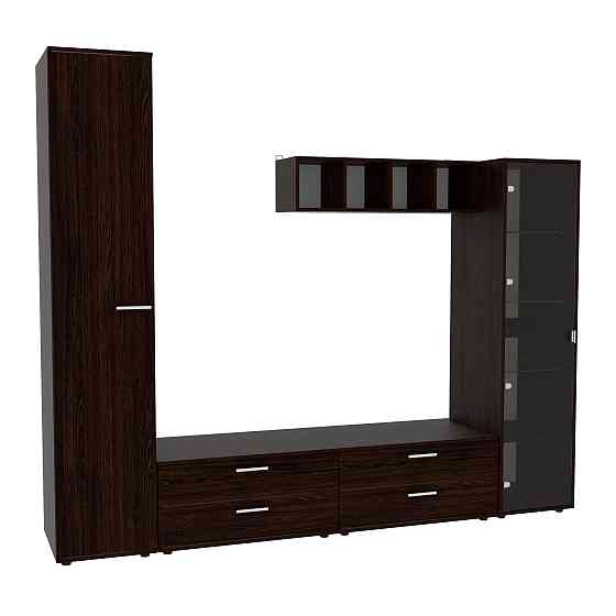 Стінка у вітальню Hugo-4, Венге Магія, 2480х520х2120 Львів