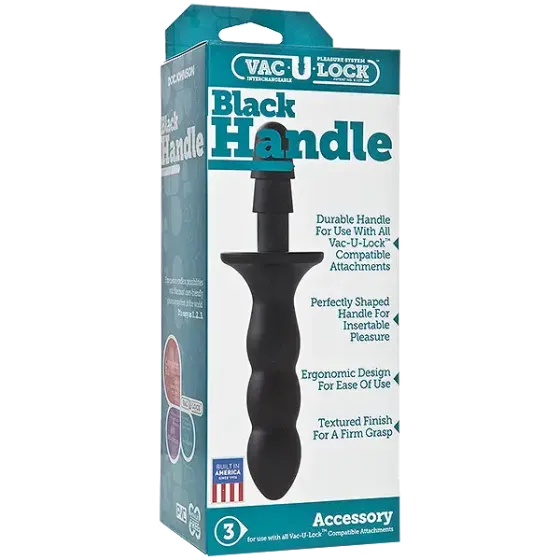 Тримач-руків’я Doc Johnson з кріпленням Vac-U-Lock - Black Handle для іграшок Львів