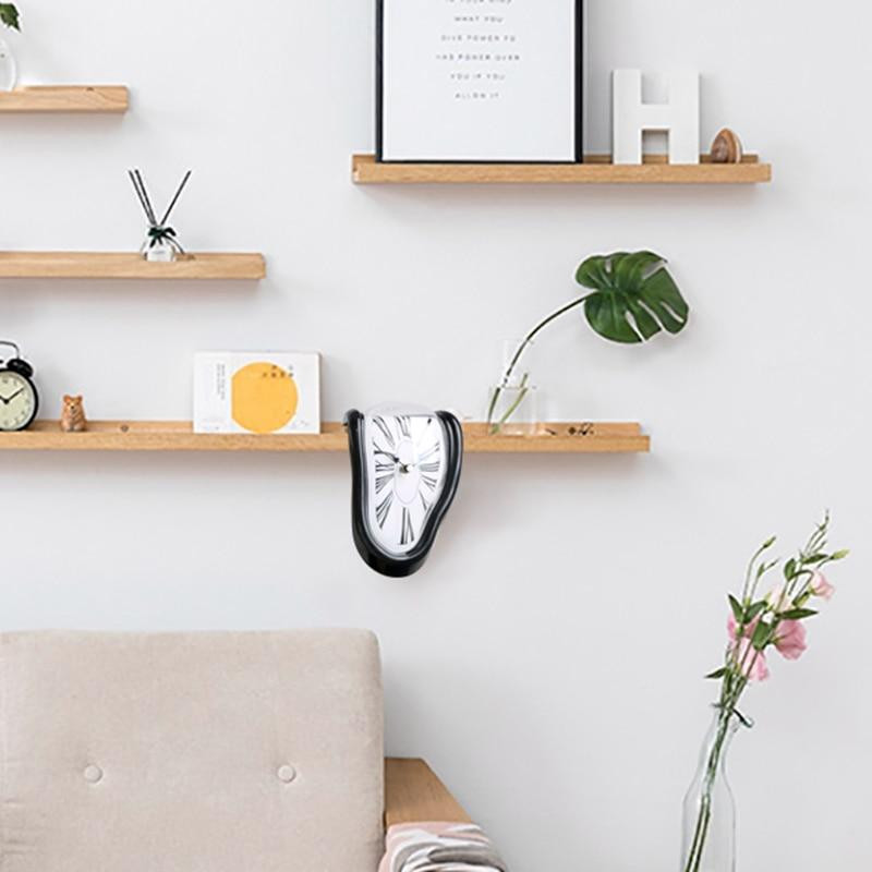 Часы домашние на полку Сальвадор Дали Утекающее время ЧЕРНЫЕ Кременчуг - изображение 6