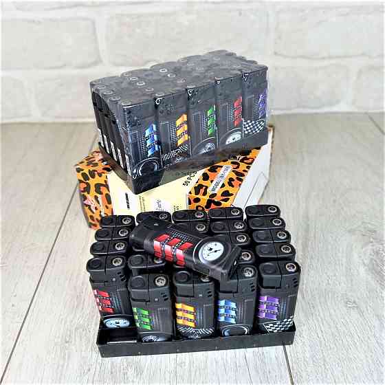 Зажигалки турбо-пламя и фонарик уп/50шт Turbo BY-1309 Харьков