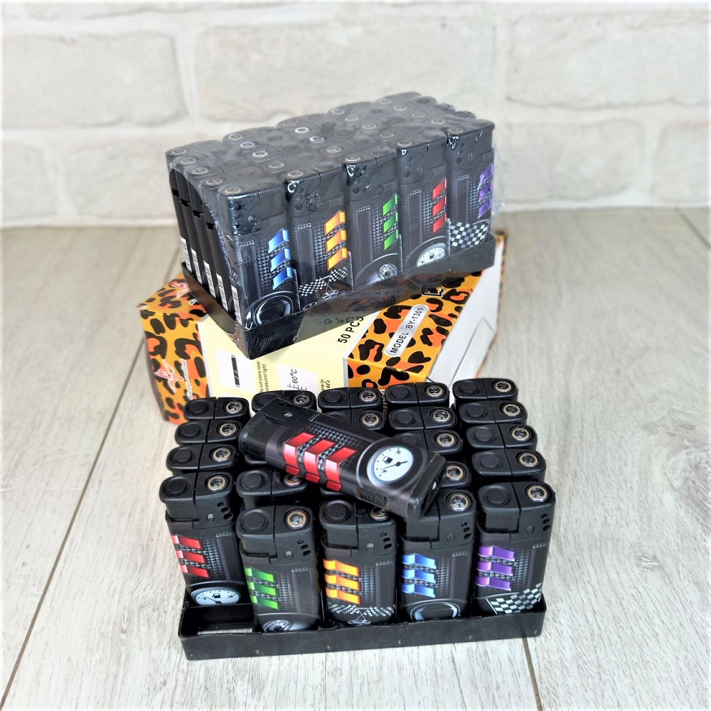 Зажигалки турбо-пламя и фонарик уп/50шт Turbo BY-1309 Харьков - изображение 2