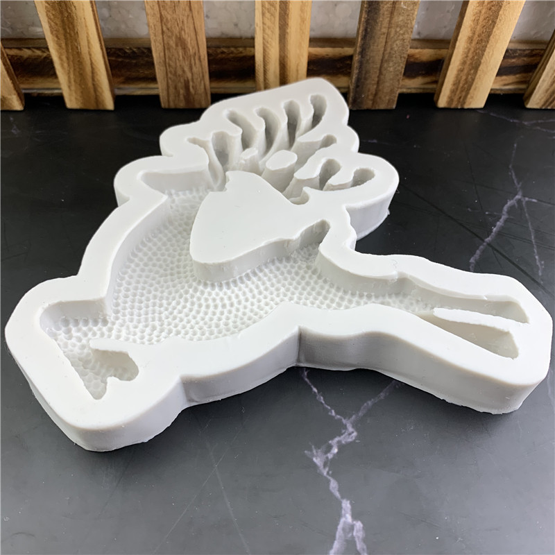 Молд силиконовый Олень 14 на 14 см серый Киев - изображение 6