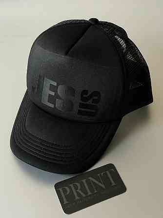 Чорна Кепка/Бейсболка з Вашим принтом Чернівці