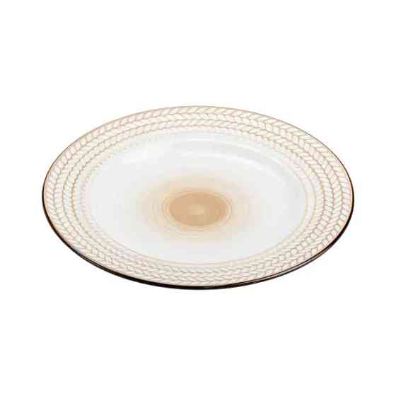 Тарелка десертная круглая 20.5 см плоская фарфоровая HP23390 Киев