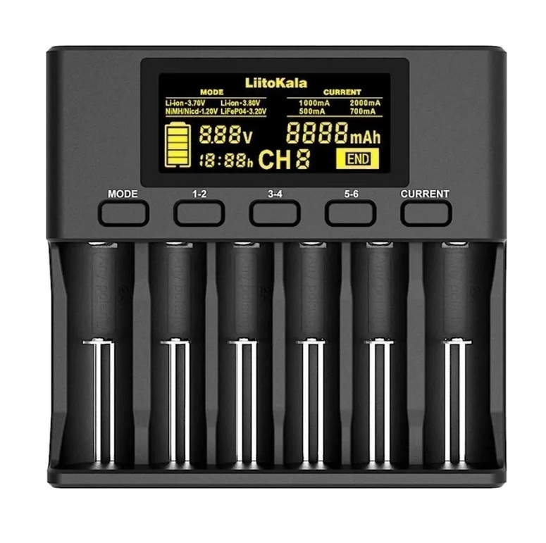 Универсальное зарядное устройство Liitokala Lii-S6 (6 каналов) с блоком питания Винница - изображение 1