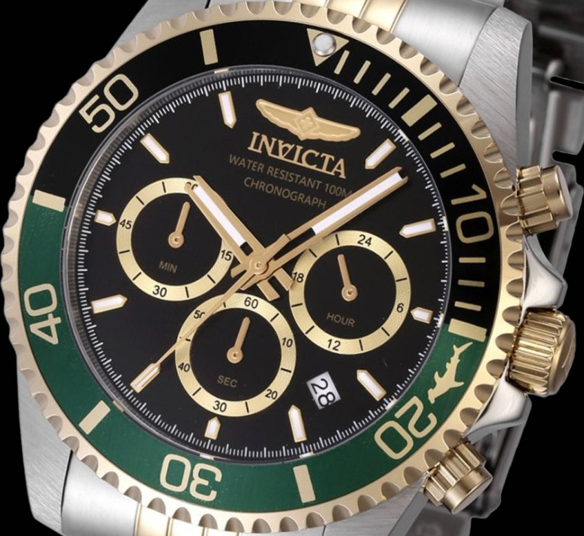 Часы Invicta 48116 Pro Diver 43 mm. Master of the Oceans Green Gold Киев - изображение 8
