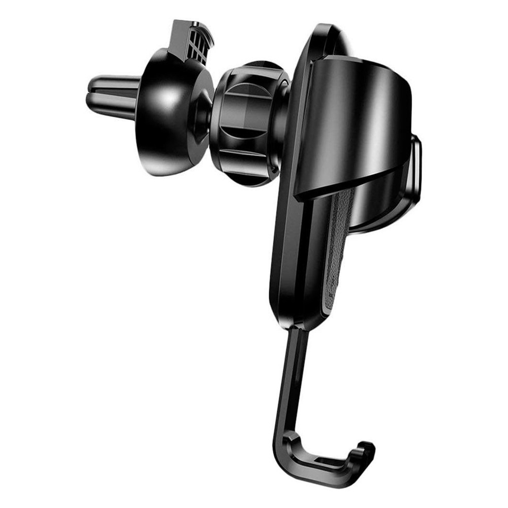 Універсальний автомобільний тримач док-станція Baseus для телефону Car Holder Gravity SUYL-B01 (Чорний, Метал, PU кожа, Пластик) Миколаїв - фото 3