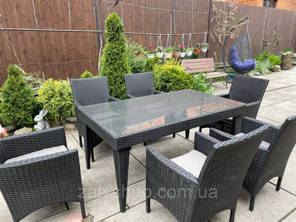 Набор мебели ротанговой с 6 креслами и столом Киев - изображение 3