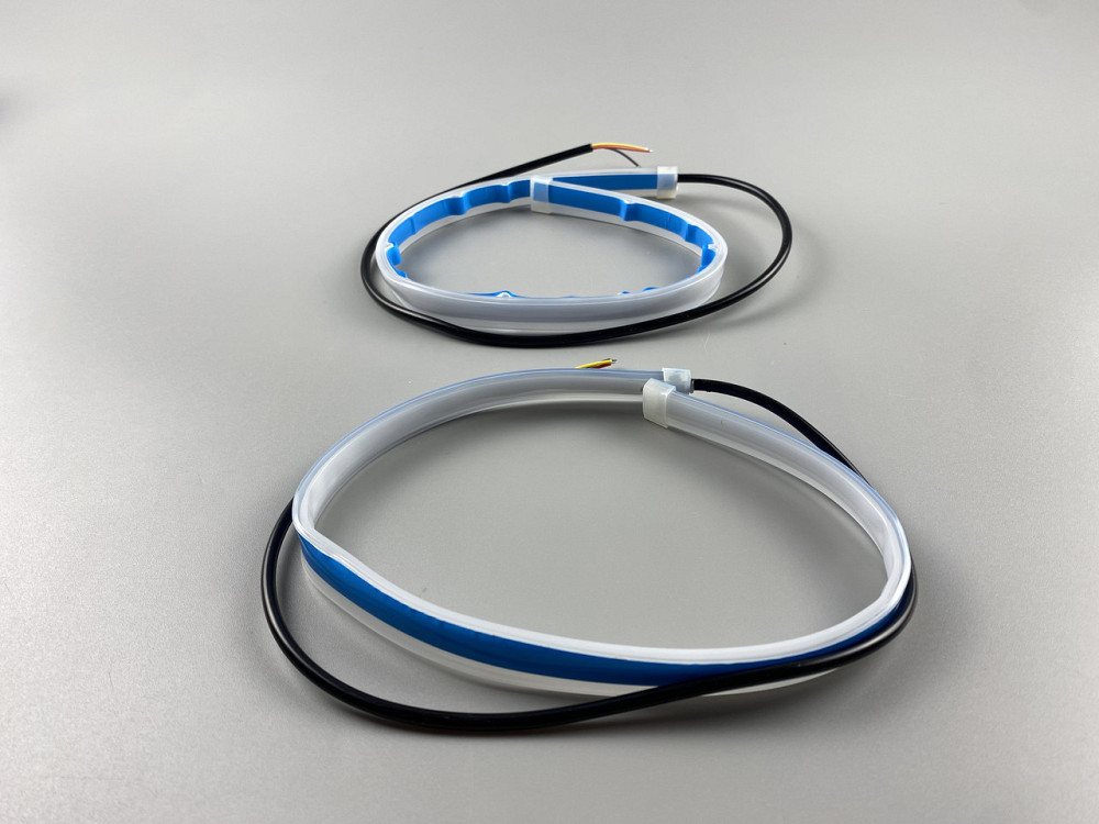 Гнучка світлодіодна LED-стрічка для фар автомобіля, гнучкі денні ходові вогні з миготливим поворотом авто LED Мукачево - фото 6