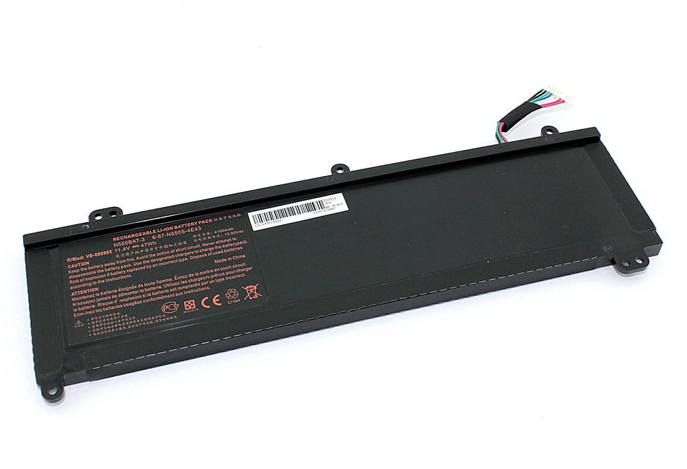 Аккумулятор для ноутбука Clevo N550BAT-3 N550RC 11.4V Black 4100mAh OEM Вінниця - фото 1