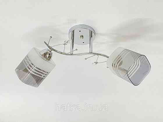 Потолочная люстра на 2 плафона 91186B/2 хром Киев