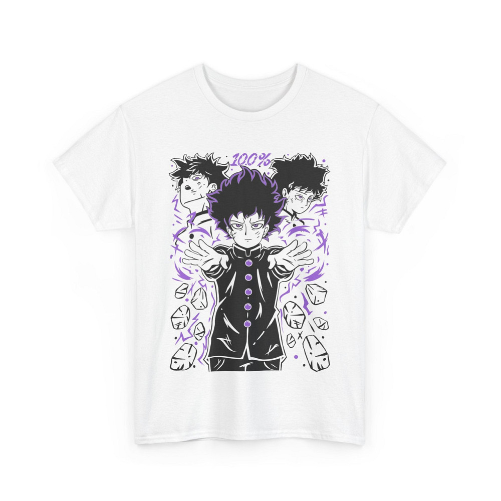 Футболка з аніме принтом Аніме Манга Моб Псйкхо оверсайз (S/M/L) Чорний AnimeJ0420 Дніпро - фото 8