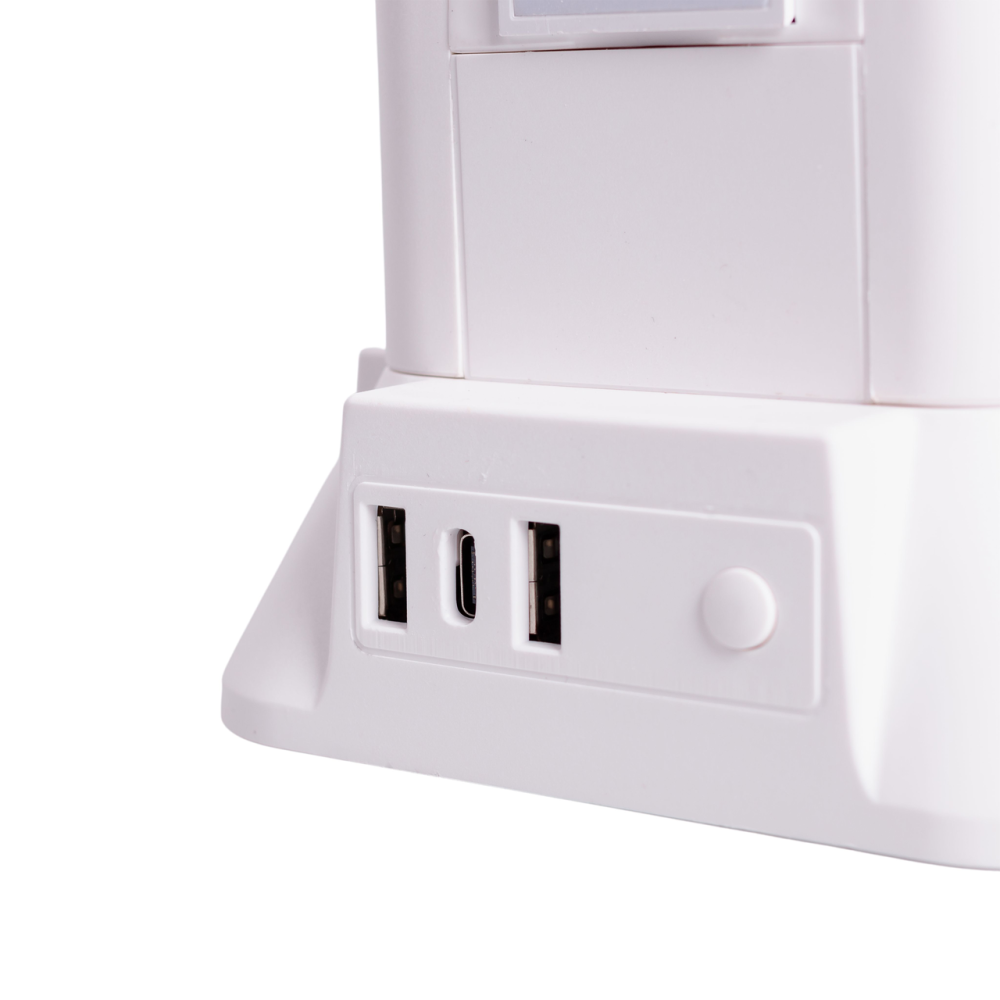 Мережевий фільтр подовжувач 4.8 м з лампою на 12 універсальних розеток з 2 USB 1 Type-C бездротова зарядка HP-5-11MF Коломия - фото 9