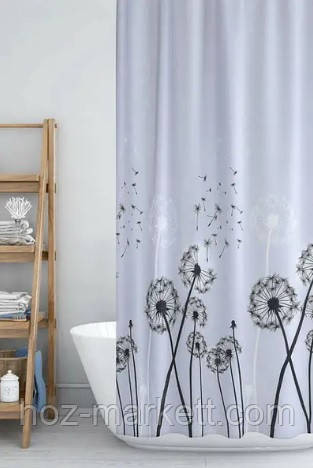 Шторка для душа Тропик одуванчики 240 х 200 см Харьков - изображение 3