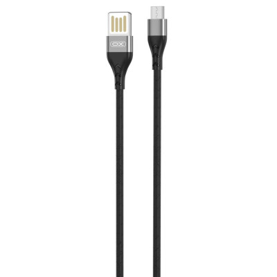 Дата кабель USB 2.0 AM to Micro 5P 1.0m 2.1A double-side black XO (NB188-M-1-BK) Винница - изображение 1