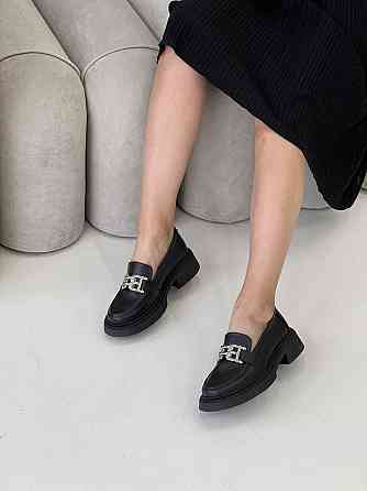 Arcoboletto Туфлі жіночі Arcoboletto чорні натуральна шкіра низький хід 36-40 (5365) Коломия