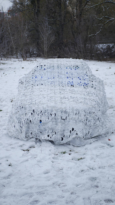 Зимова маскувальна сітка Militex Зимовий мультикам 2х5м (площа 10 кв.м.). Маскувальна сітка біла Київ - фото 4