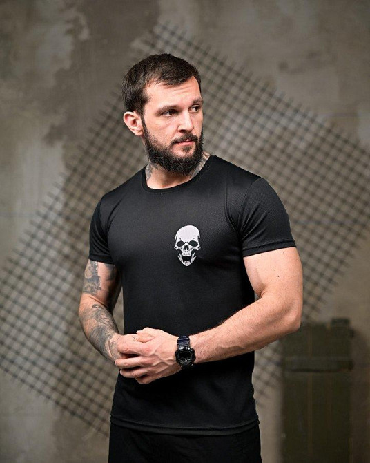 Тактична потовідвідна футболка Король посадки black ПП7846 Одеса - фото 3