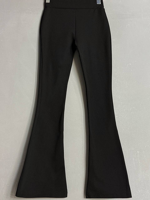 Лосины женские Prenses 806 утепленные клеш рубчик черные, черный, L Киев - изображение 6