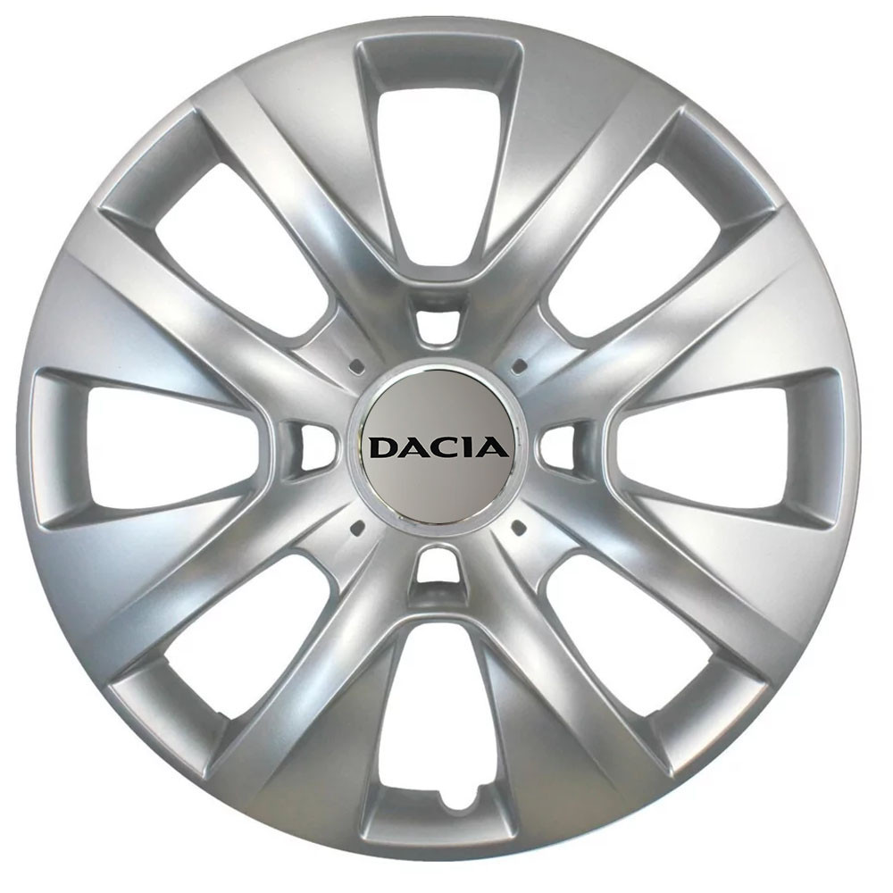 Автомобильные модельные колпаки R15 Dacia 334 4шт, SJS, серебряные Киев - изображение 1