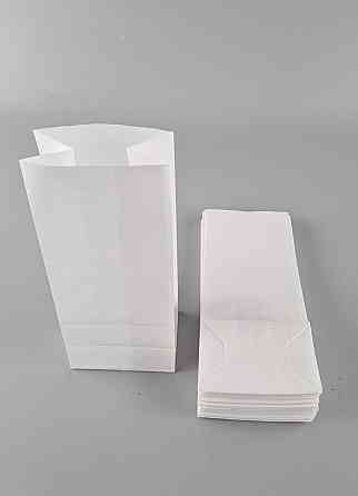 Пакет паперовий 21,5*9*6,5 см 70 г\м2 з дном білий 25 шт Харків