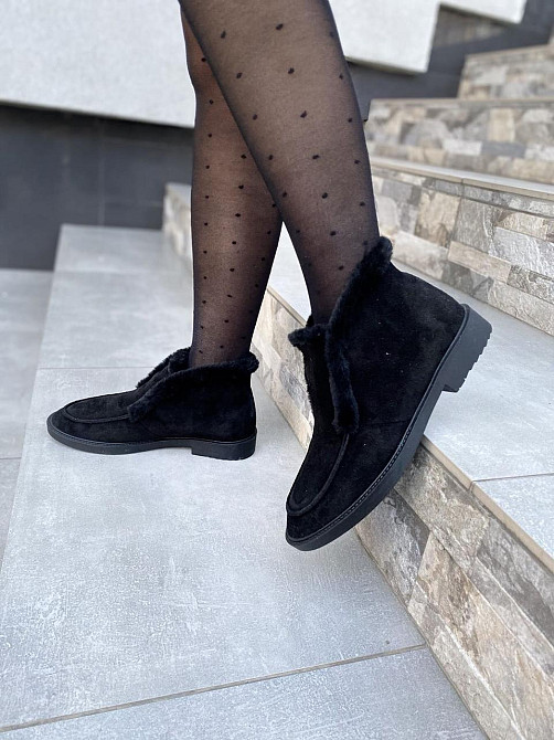 Daragani Черевики жіночі Daragani чорні натуральна замша зима 37-40р. (4245) Коломия - фото 7
