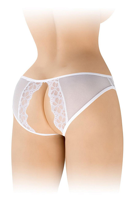 Трусики с открытым доступом Fashion Secret Ambre White, сетка Sex Aura Киев - изображение 2