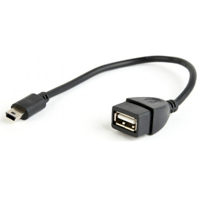 Дата кабель OTG USB 2.0 AF to Mini 5P 0.15m Cablexpert (A-OTG-AFBM-002) Винница - изображение 1