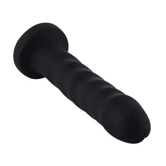 Силіконовий фалоімітатор для секс-машин Hismith 7.1″ Anal Dildo Black, система KlicLok Львів