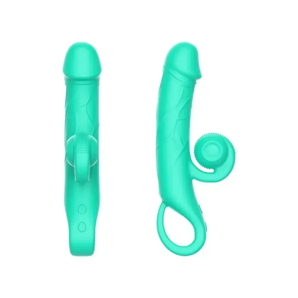 Вибратор-кролик Sweet Em Snabbit бирюзовый, 20 х 3,8 см Sex Aura Киев - изображение 3