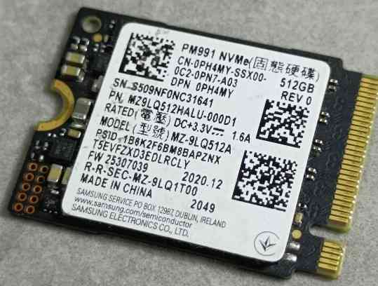 SSD диск SAMSUNG 512GB M2 NVMe 2230 PCIe 3.0 x4 PM991 3D TLC Харків